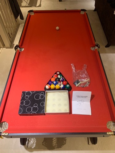 Foot long folding pool table - foot,
