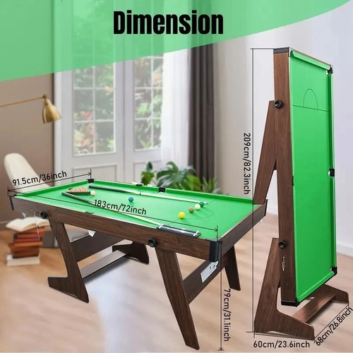 6ft foldable snooker pool - /,