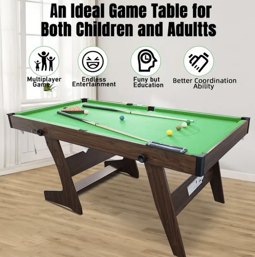 6ft folding pool table snooker - table,