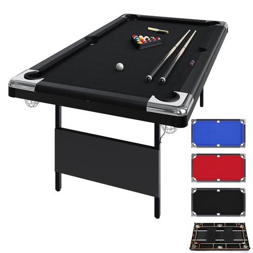 Foot folding pool table - folding, w/