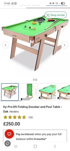Folding pool table - pool, hy-pro